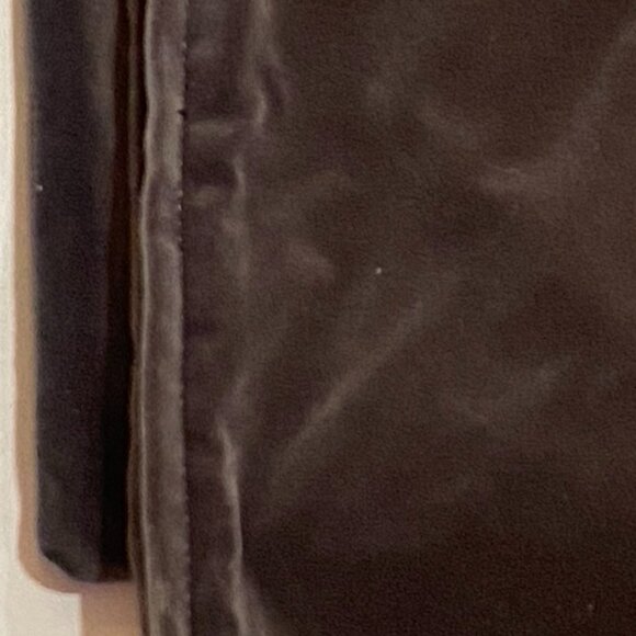 Set of 2 Dark Gunmetal Gray Velvety Velour Pillow Covers with Zipper Edge 20x20 - Picture 4 of 5